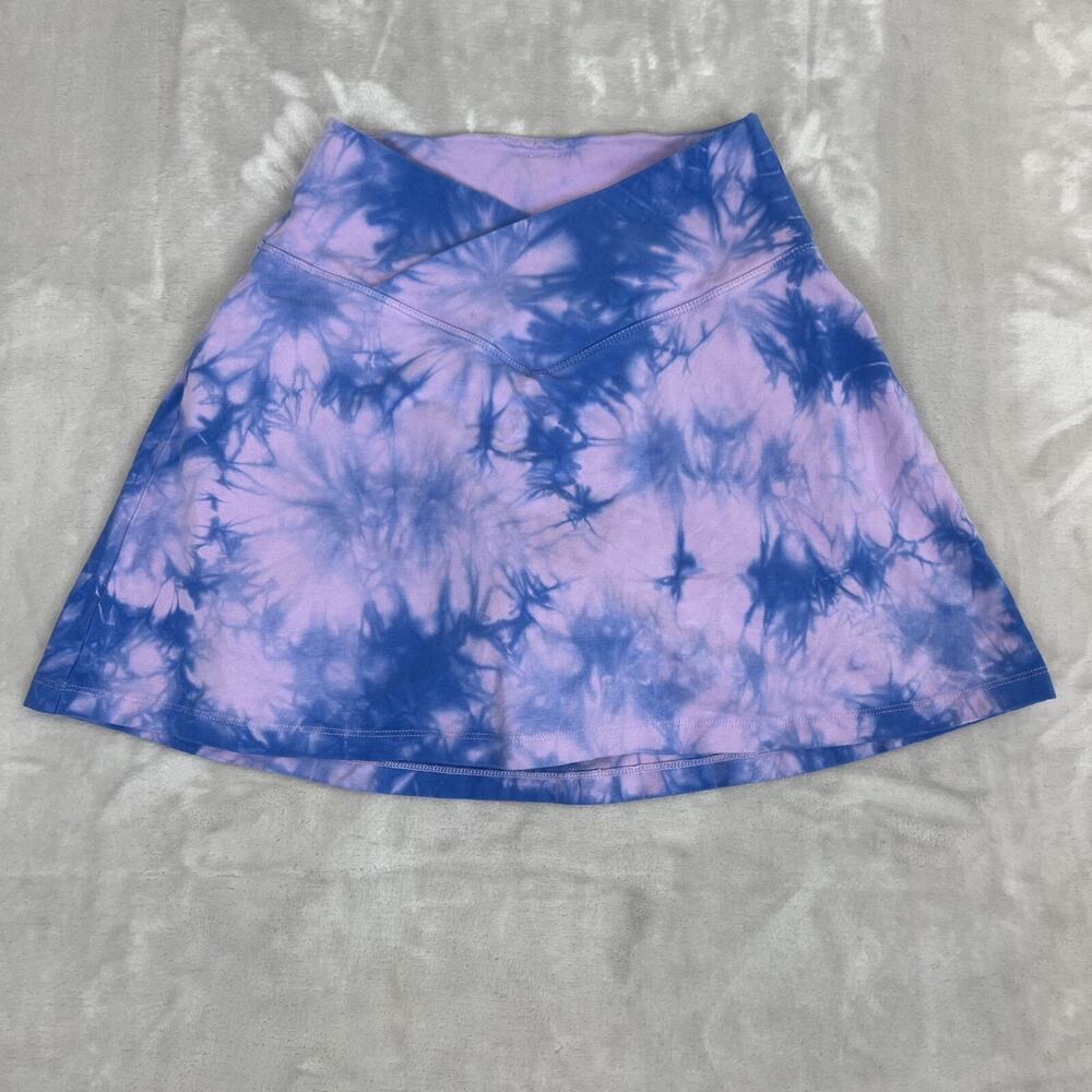 Tie-Dye Purple & Blue Women’s Active Shorts Skort